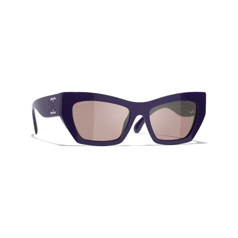 Chanel purple sunglasses